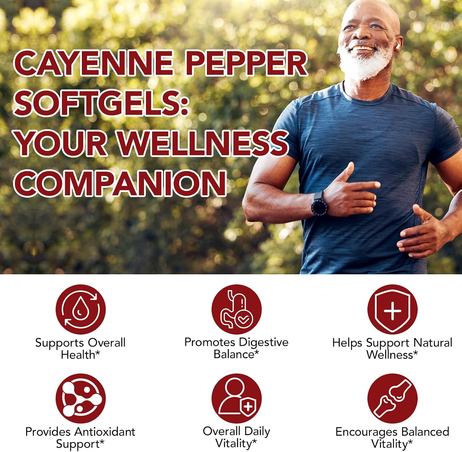 Cayenne Pepper SoftGels – Circulation, Energy & Vitality Support
